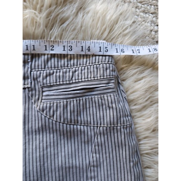 Vintage American Eagle Outfitters Denim Skirt 4 Railroad Striped Exposed Zip - Picture 11 of 12